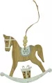 Drewniana zawieszka - koń na biegunach - tantis.pl