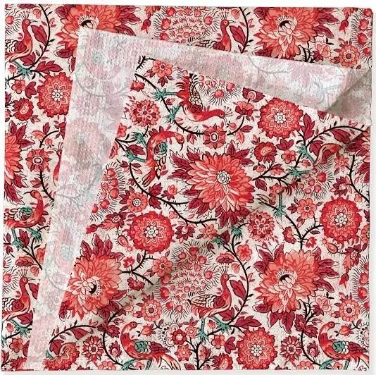 Serwetki Czerwone pawie 33x33cm 20szt - tantis.pl