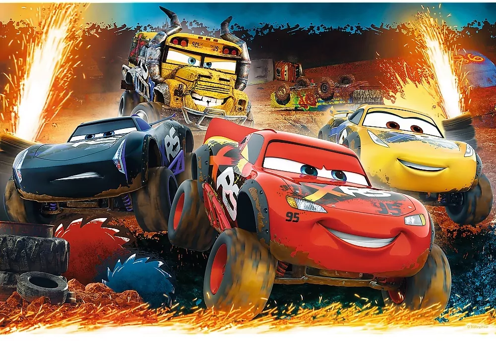 Puzzle 100. Auta. Ekstremalny wyścig - tantis.pl