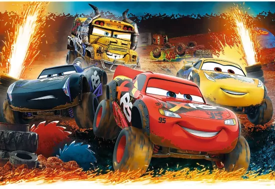 Puzzle 100. Auta. Ekstremalny wyścig