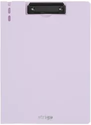 Deska A4 z górnym klipem liliowa STRIGO