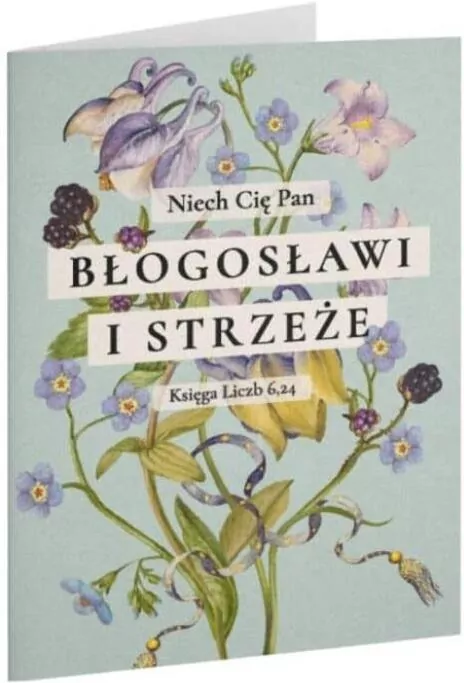 Kartka składana - Niech cię Pan - kwiaty - tantis.pl