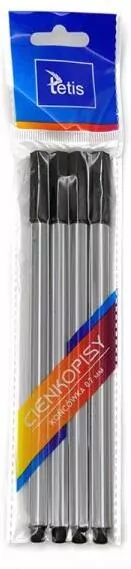 Cienkopis heksagon 0.7mm czar. TETIS - tantis.pl