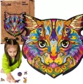 Puzzle drewniane eko 22 A4. Kotek Murkotek - tantis.pl
