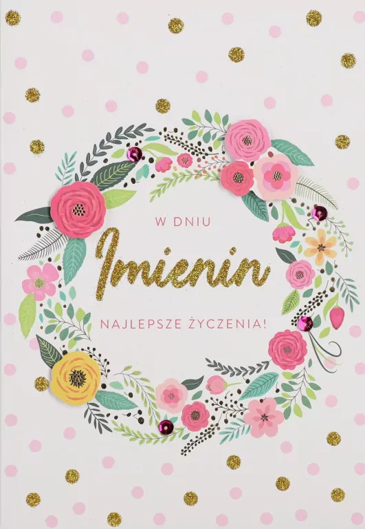 Karnet. Imieniny. HM200-2309 - tantis.pl