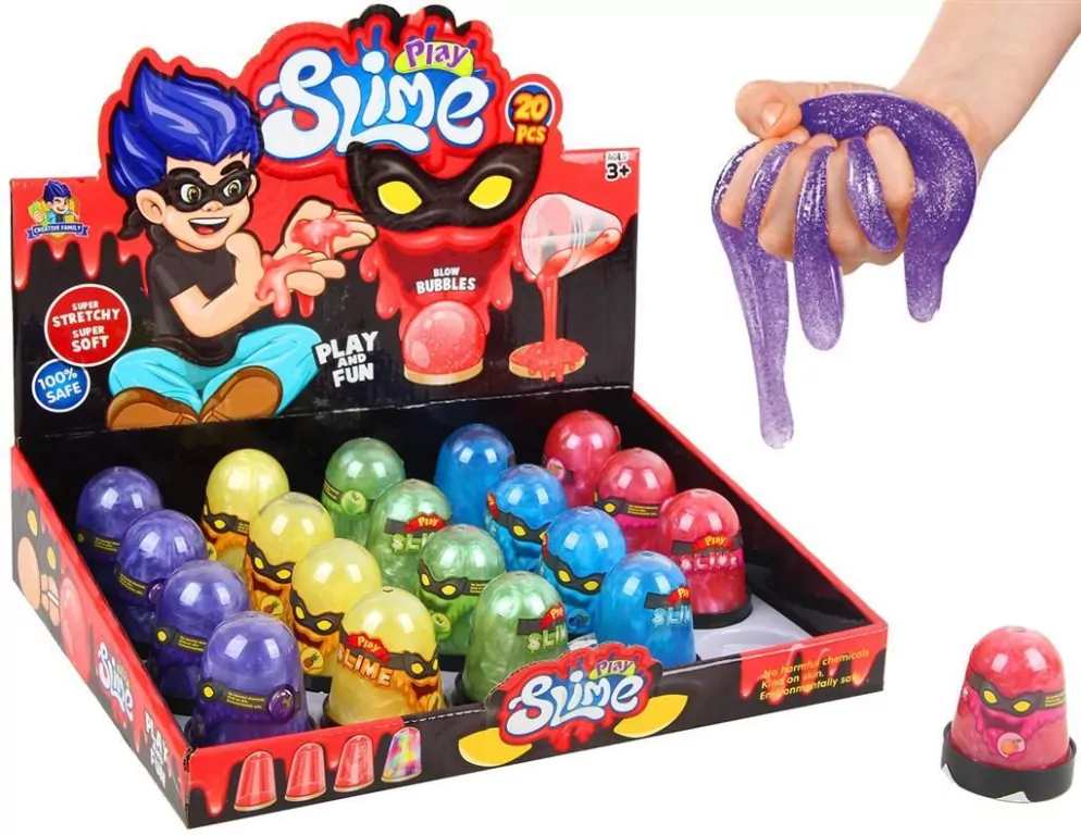 Masa magiczna slime brokatowa MIX - tantis.pl