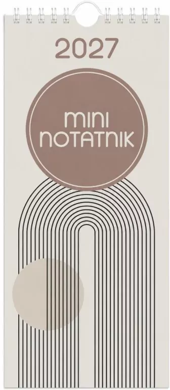 Kalendarz 2027 notatnikowy 33x12,5cm Minimal - tantis.pl