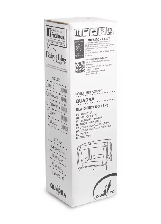 Caretero Kolejc Quadra grafitowy - tantis.pl