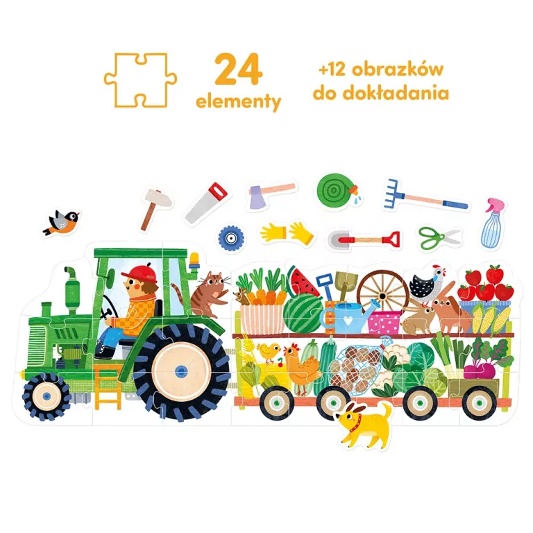 CzuCzu. Moto puzzle Traktor 3+ - tantis.pl