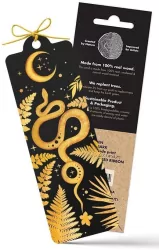 Zakładka drewniana Kosmiczny rok żółty