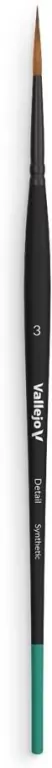 Vallejo: B02003 - Detail - Round Brush - Synthetic 3 - tantis.pl