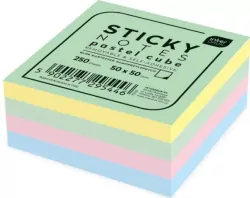 Karteczki samoprzylepne 50x50mm 250K pastel