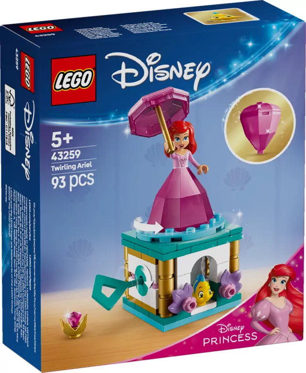 LEGO® Wirująca Arielka 43259 - tantis.pl