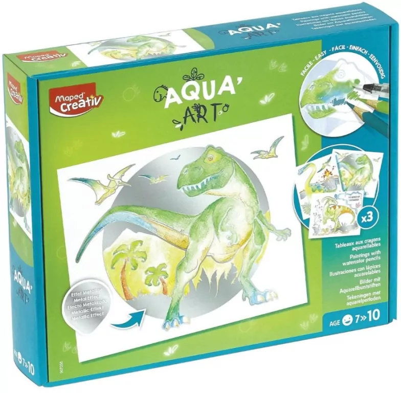 Obrazy akwarelowe Dinozaury Aqua Art CREATIV - tantis.pl