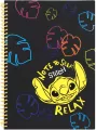 Kołobrulion A4 Disney Black Stitch plastikowa spirala 100 kartek wzór 1 - tantis.pl