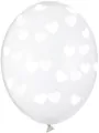 Balony Serduszka Crystal Clear 30cm 6szt - tantis.pl