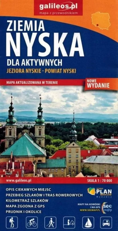 Mapa. Ziemia Nyska dla aktywnych 1:70 000 - tantis.pl