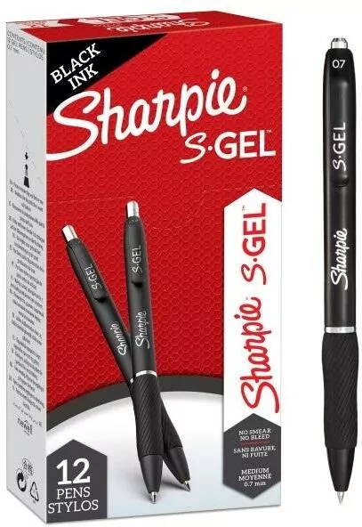 Długopis żelowy. Sharpie S-GEL 0.7mm. Czarny - tantis.pl