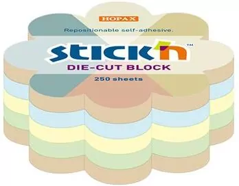 Notes samoprzylepny kwiatek 67x67mm mix 4 kolorów Maped recykling 250k - tantis.pl