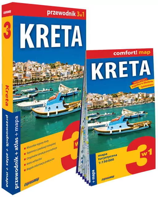 Kreta 3w1 przewodnik+atlas+mapa - tantis.pl