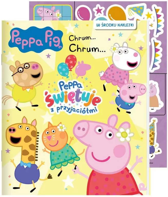 Świnka Peppa. Peppa świętuje z przyjaciółmi. Chrum chrum. Cz.86 - tantis.pl