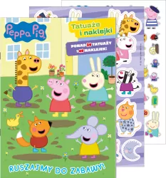Świnka Peppa. Tatuaże i naklejki. Ruszajmy do...