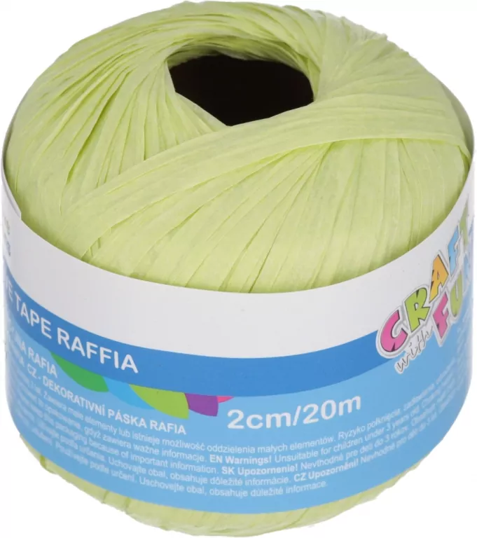 Rafia ozdobna. Pastelowa. 20 m MIX - tantis.pl