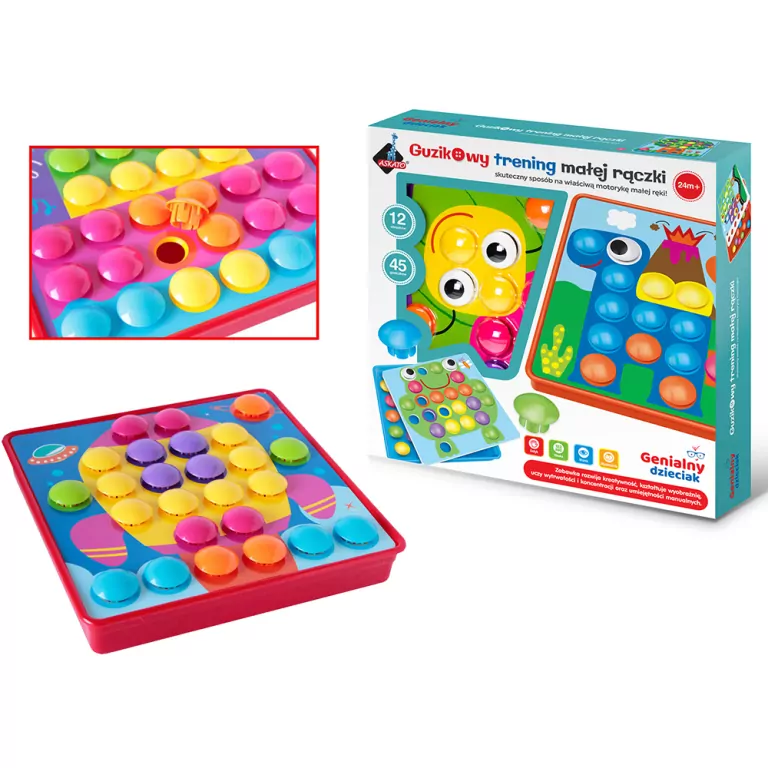 Guzikowy trening małej rączki. Genialny dzieciak - tantis.pl