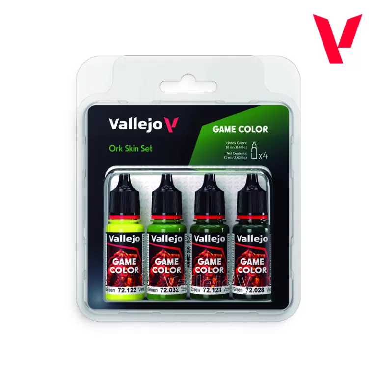 Vallejo: 72.391 - Game Color - Ork Skin Set (4x18 ml) - tantis.pl