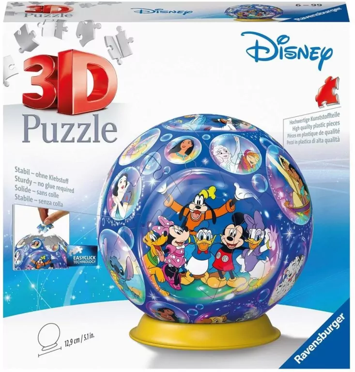 Ravensburger. Puzzle 3D. Kula Disney - tantis.pl