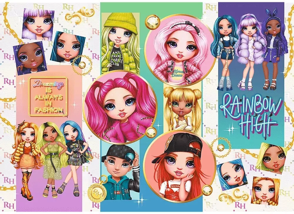 Puzzle 200. Przyjaźń. Rainbow High - tantis.pl