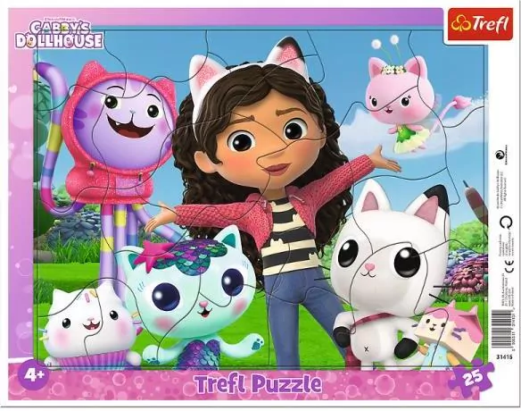 Trefl. Puzzle 25 ramkowe. Poznaj Gabi - tantis.pl