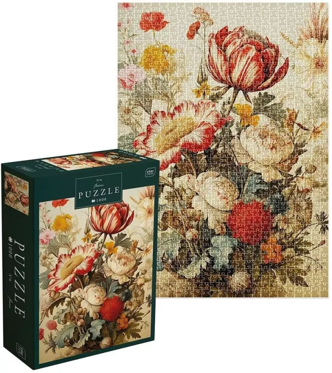 Puzzle 1000 Flowers 6 Vintage Bouquet - tantis.pl