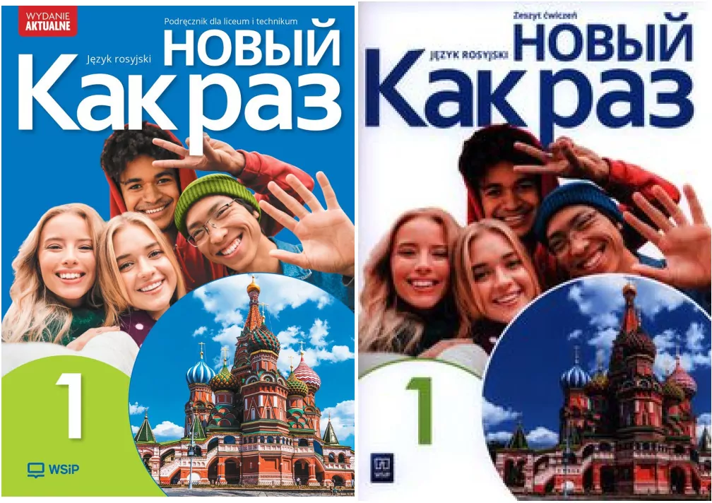 Pakiet:Nowyj Kak raz 1. Język rosyjski. Podręcznik / Zeszyt ćwiczeń dla liceum i technikum - tantis.pl