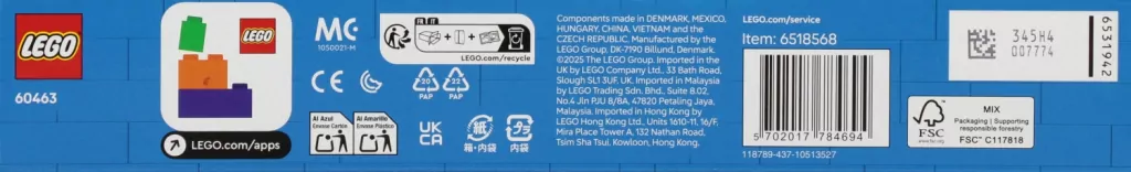 LEGO® Wóz strażacki z drabiną 60463 - tantis.pl