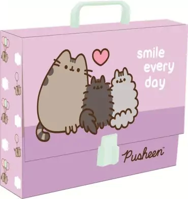 Teczka z rączką A4 XL Pusheen violet - tantis.pl