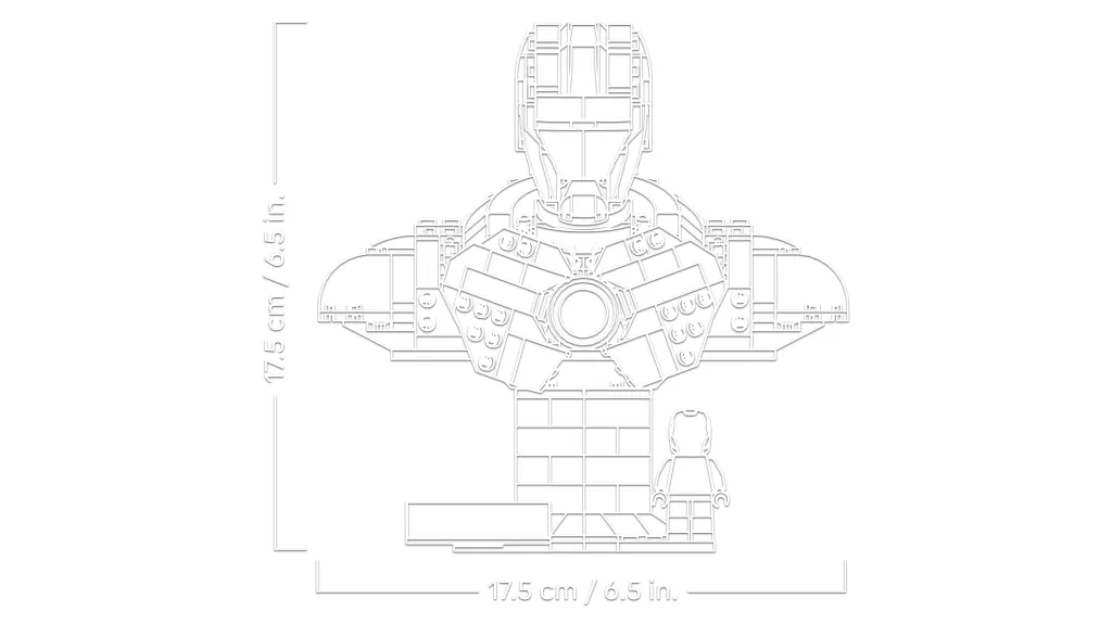 LEGO® Marvel. Popiersie Iron Mana MK4 76327 - tantis.pl