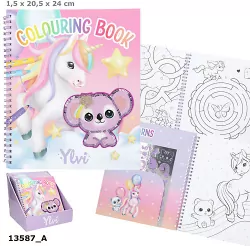 Kolorowanka z cekinowym Koalą i Jednorożcem Ylvi 13587A