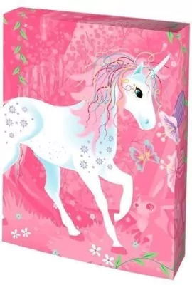 Zestaw kreatywny zdrapka. Lampion Jednorożec