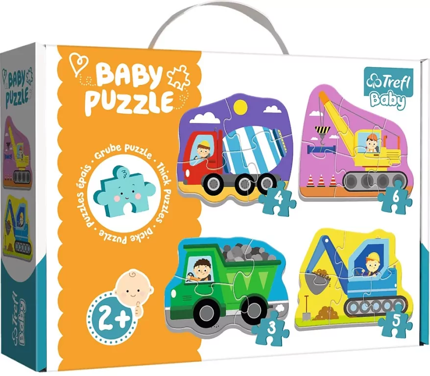 Baby Puzzle. Pojazdy na budowie - tantis.pl