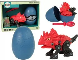 Zestaw Dinozaur Triceratops z Jajkiem DIY