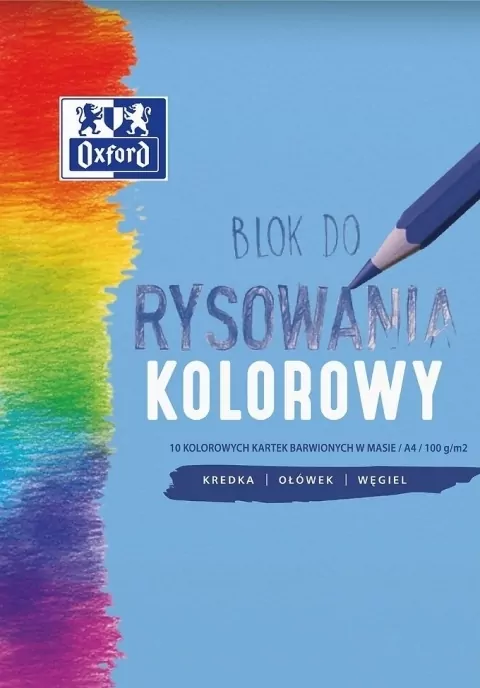 Blok rysunkowy Oxford: A4, 10k - kolorowy - tantis.pl