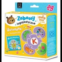 Mały miś to lubi! Zabawy logopedyczne. Układanki - tantis.pl