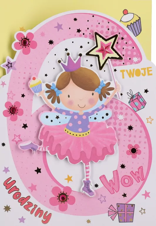 Karnet B6 6 Urodziny - tantis.pl