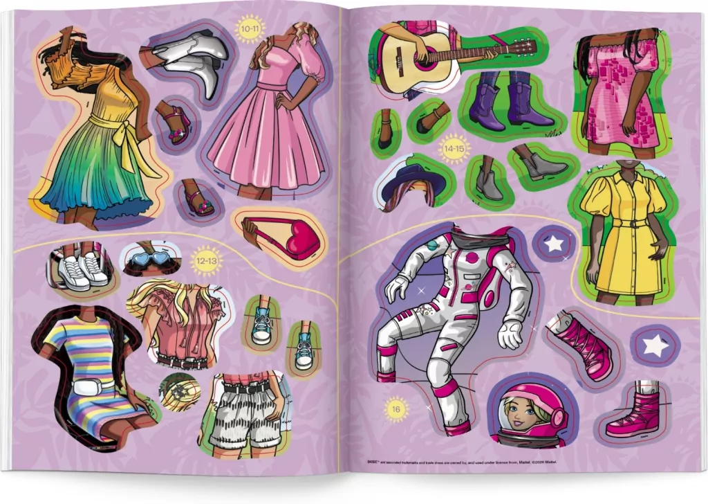 Mattel Barbie. Brokatowe ubieranki - tantis.pl