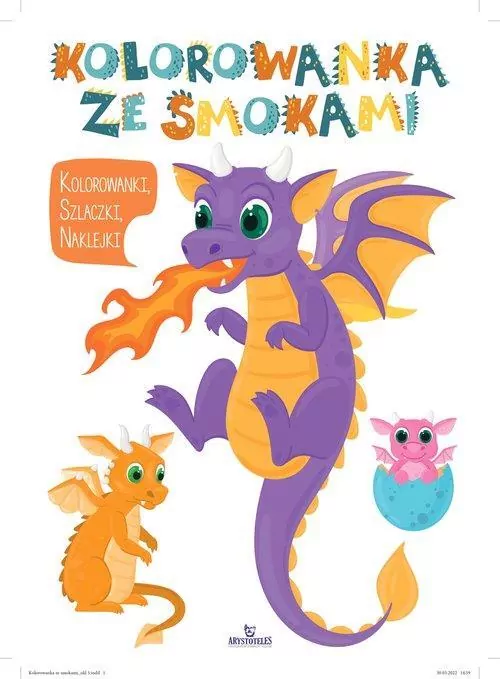 Kolorowanka ze smokami - tantis.pl