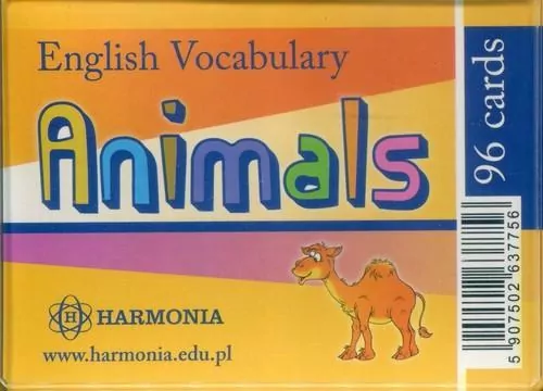 English Vocabulary Animals 96 kart - tantis.pl