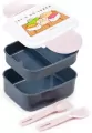 Pudełko na lunch ze sztućcami Pusheen - tantis.pl
