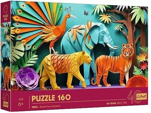 Puzzle 160 Paper Art: Dżungla TREFL - tantis.pl
