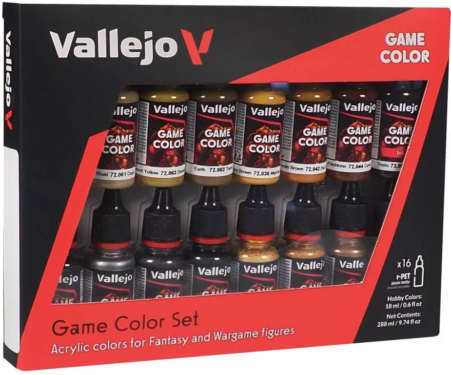 Vallejo: 72.189 - Game Color - Leather & Metal (16 x 18 ml) - tantis.pl